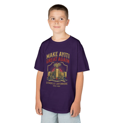 Make Ayiti Great Again kids T-Shirt | Citadelle Laferrière illustration