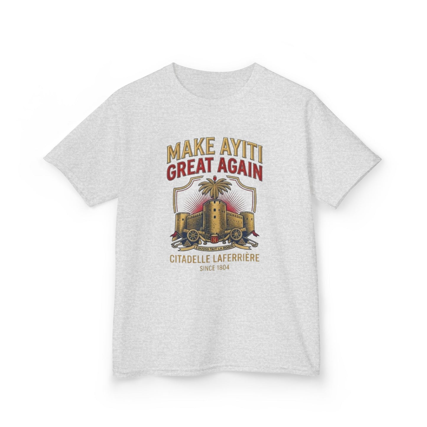 Make Ayiti Great Again kids T-Shirt | Citadelle Laferrière illustration