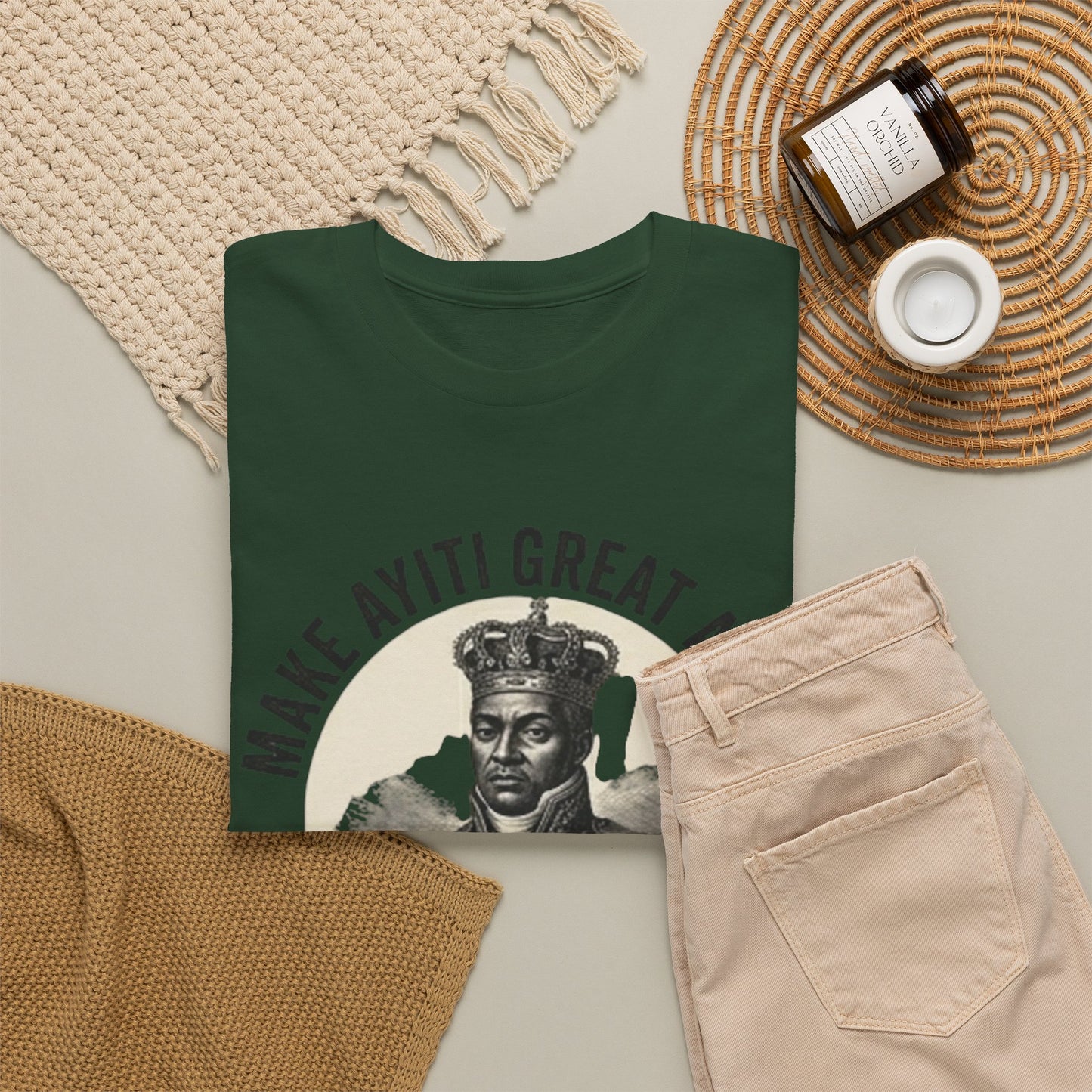Henri Christophe portrait Make Ayiti Great Again T-Shirt | Haitian history tee