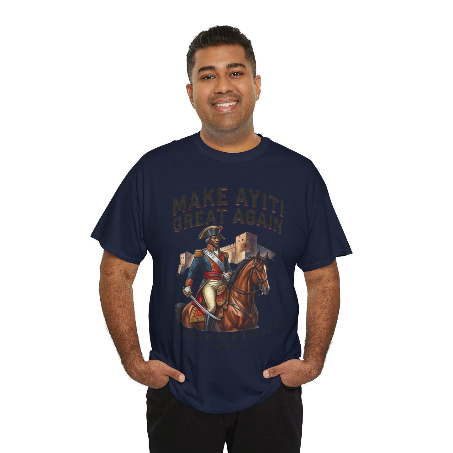 Make Ayiti Great Again T-Shirt | Toussaint Louverture Horse Illustration