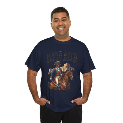 Make Ayiti Great Again T-Shirt | Toussaint Louverture Horse Illustration